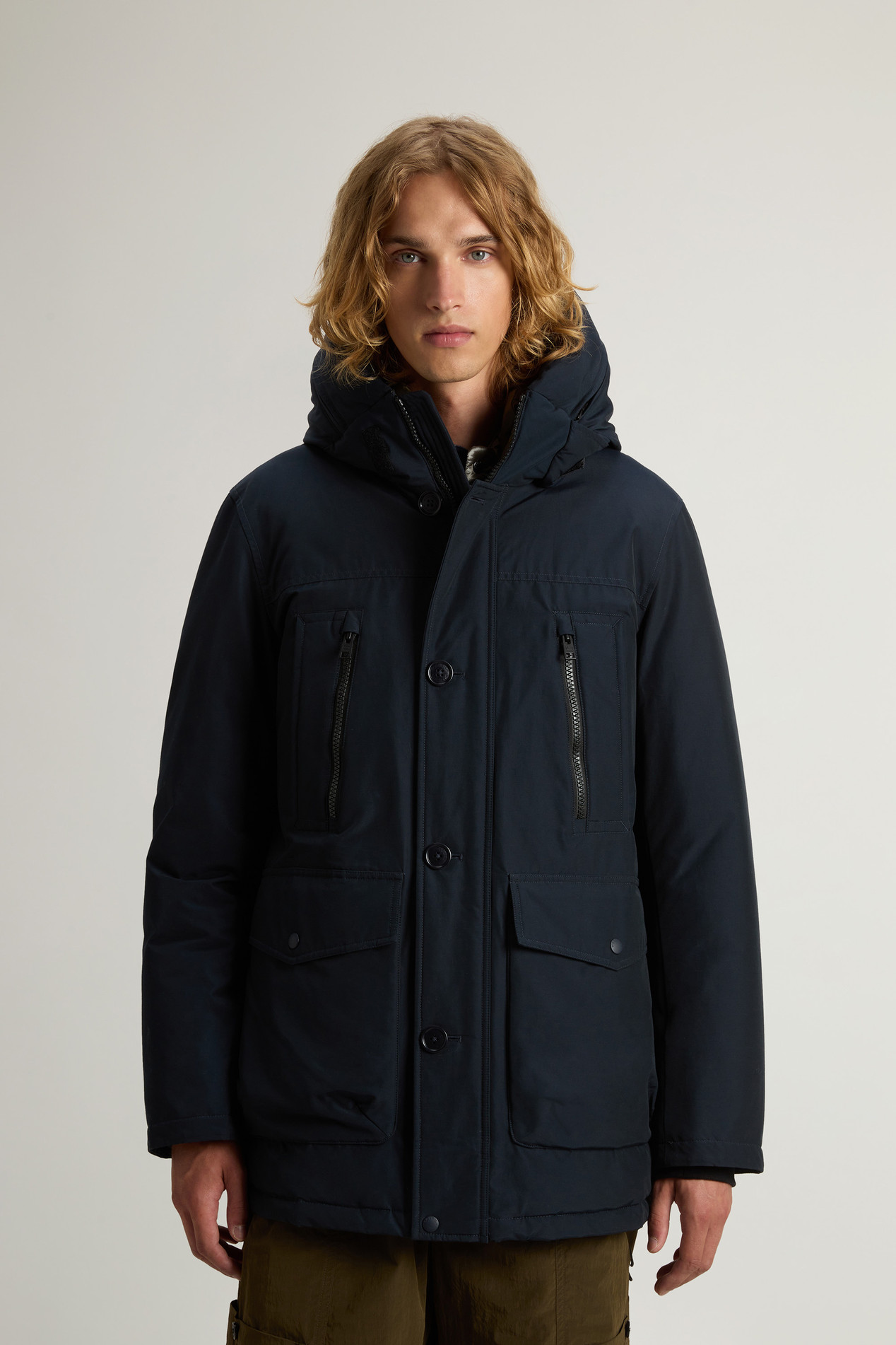 Arctic Parka Evolution in Ramar Cloth Blue photo 1 | Woolrich