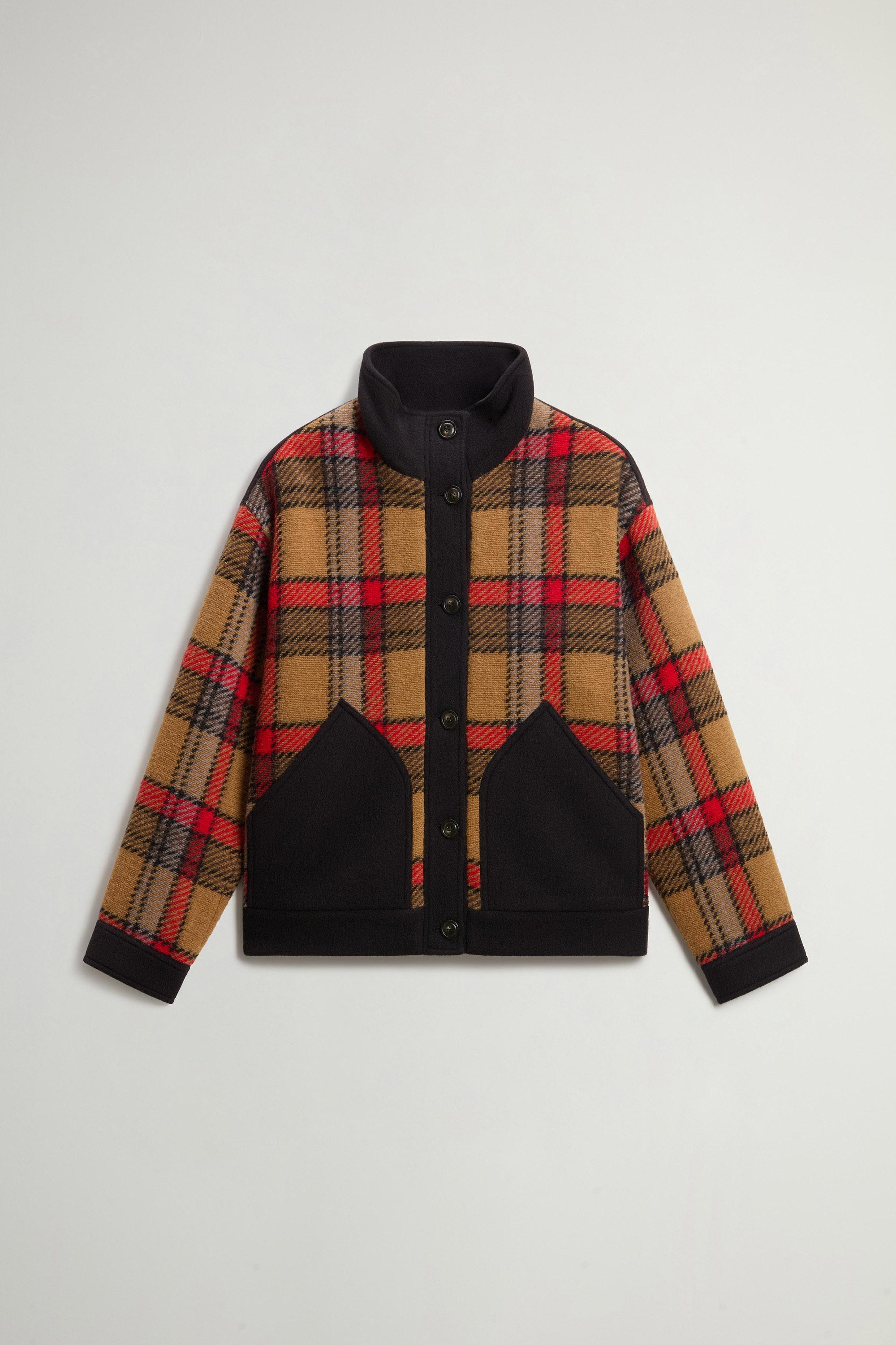 Checked Wool-Blend Gentry Overshirt Red photo 5 | Woolrich