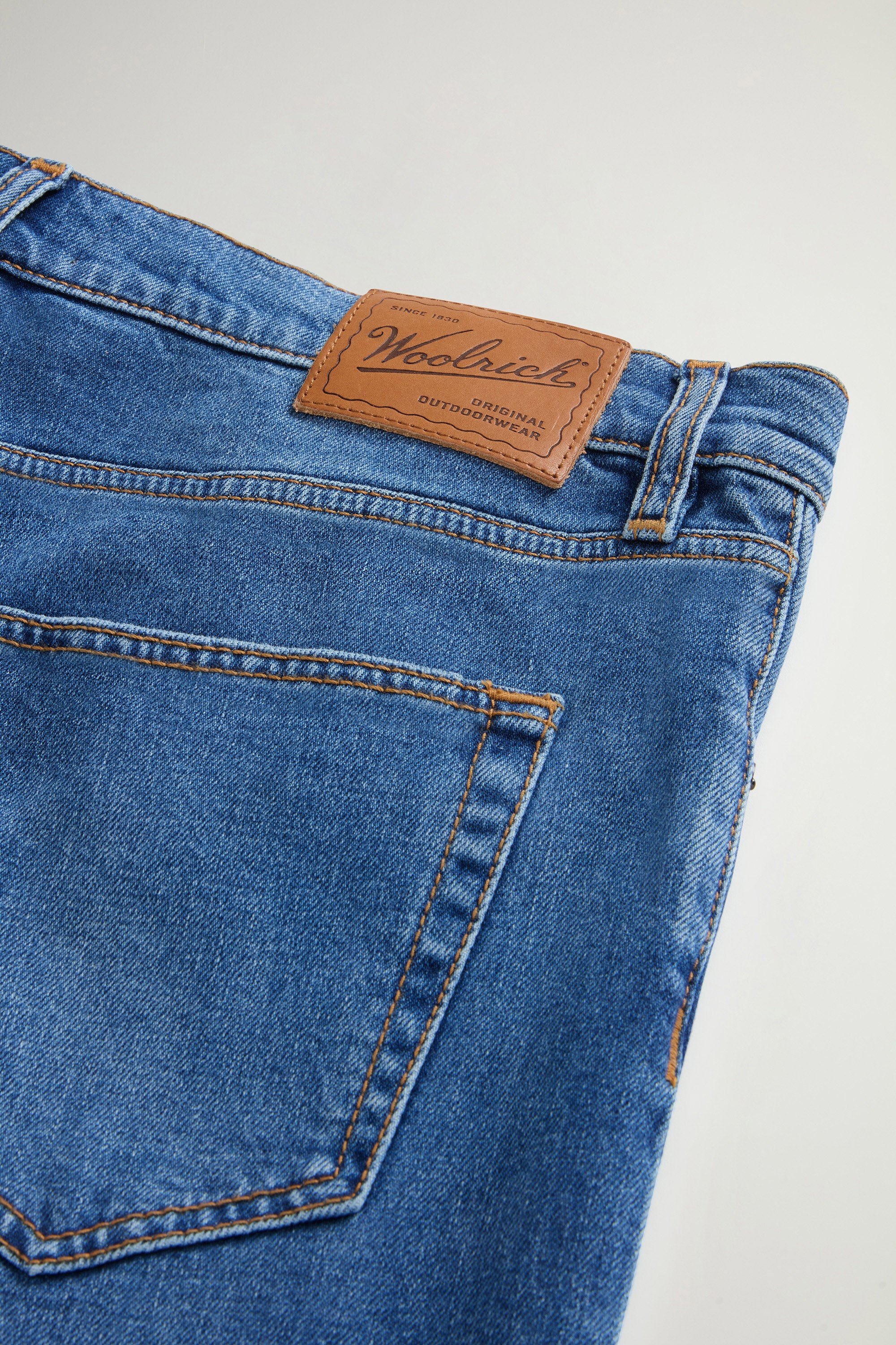 Contemporary Five-Pocket Jeans in Stretch Cotton Denim Blue photo 5 | Woolrich