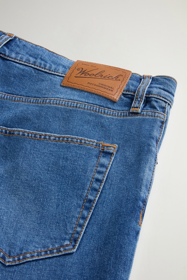 Contemporary Five-Pocket Jeans in Stretch Cotton Denim Blue photo 5 | Woolrich