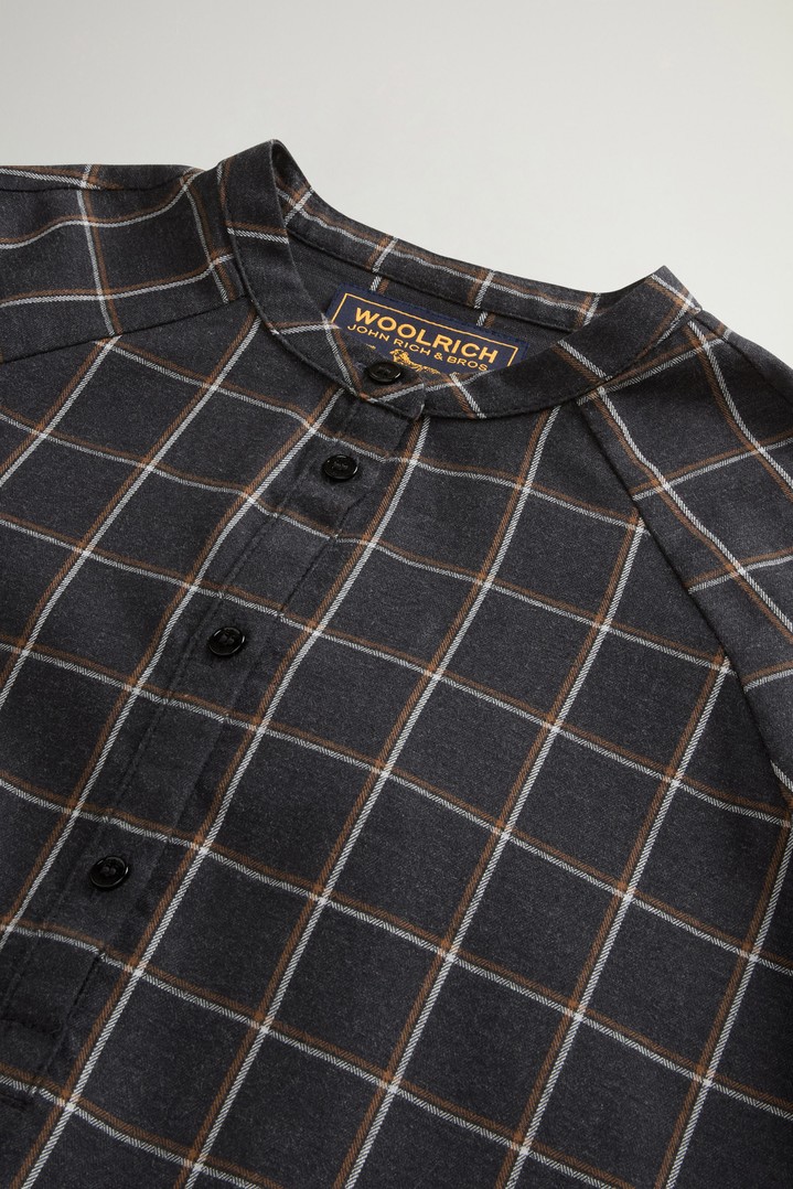 Checked Blouse in Pure Cotton Flannel Gray photo 6 | Woolrich
