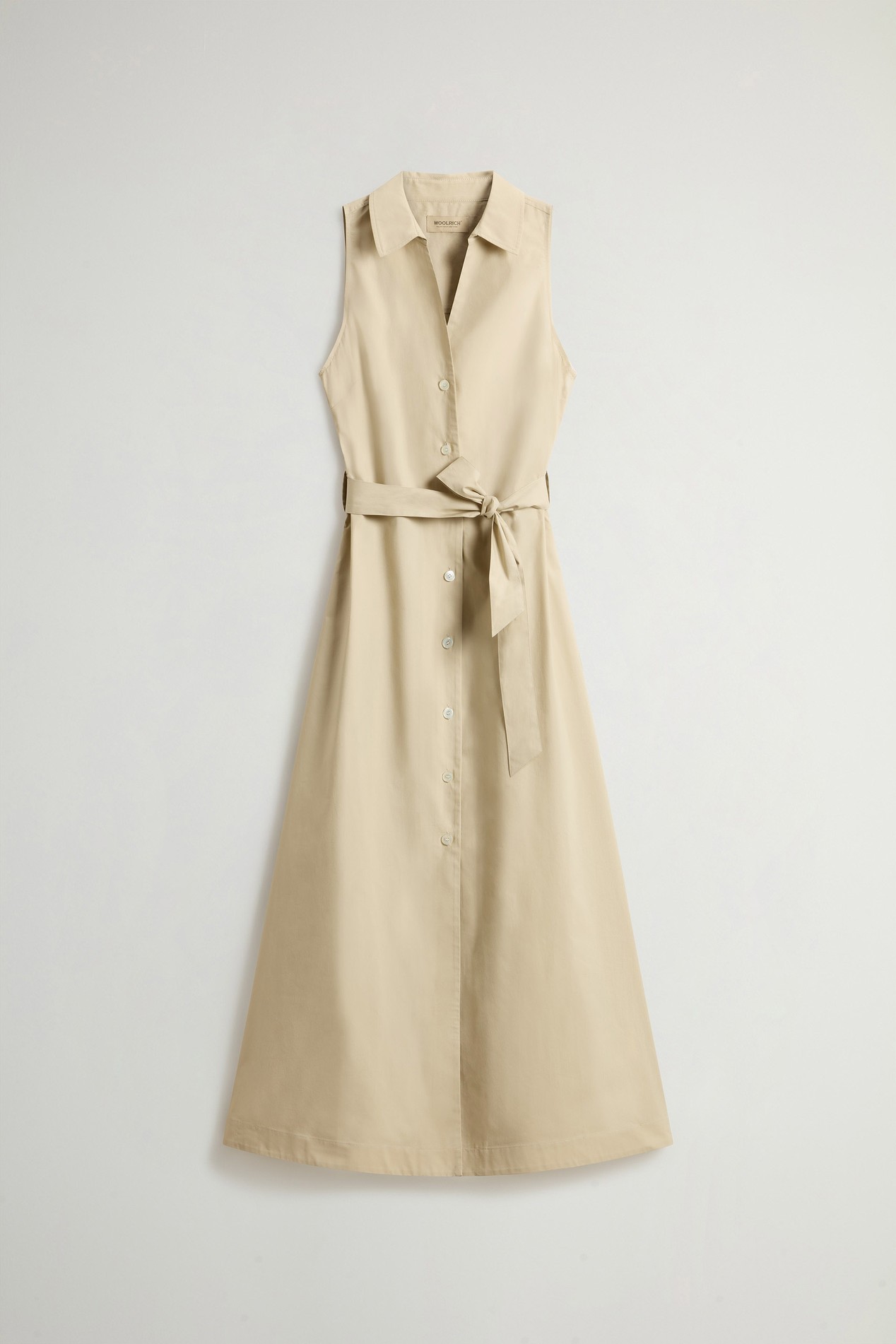 COTTON POPLIN SHIRT DRESS Beige photo 5 | Woolrich