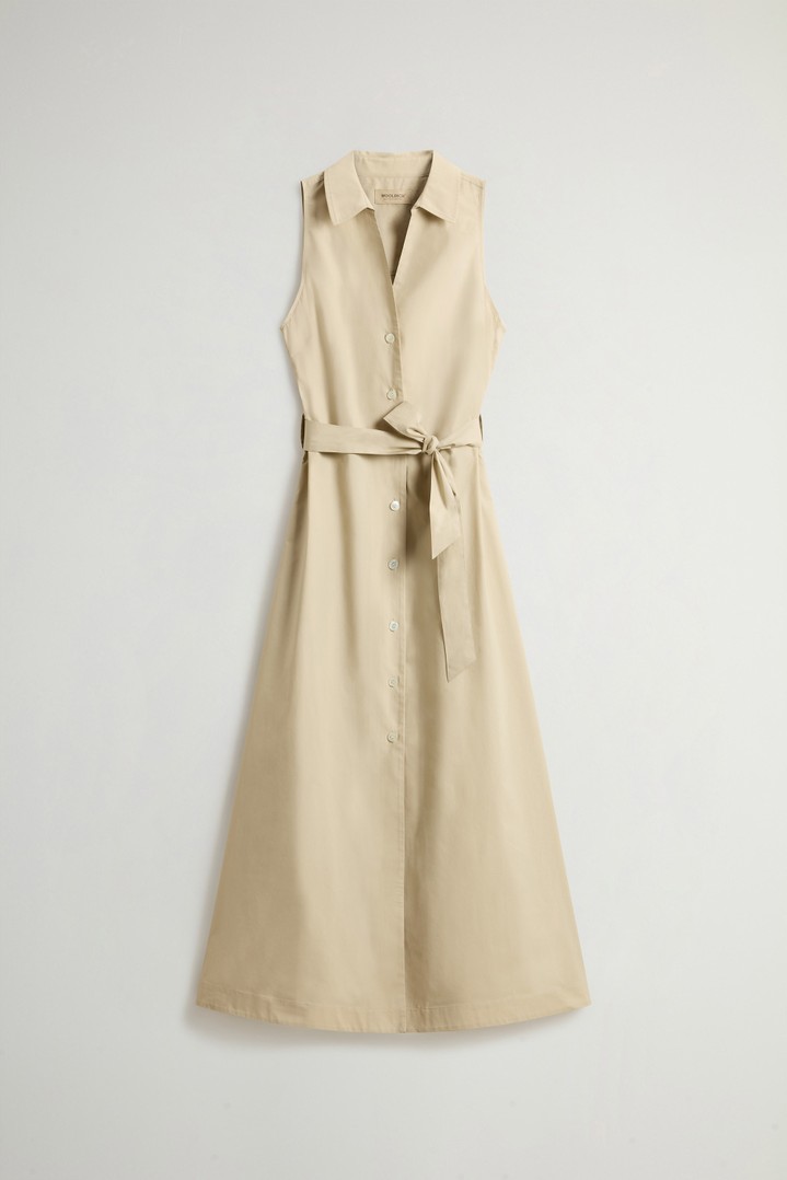 COTTON POPLIN SHIRT DRESS Beige photo 5 | Woolrich