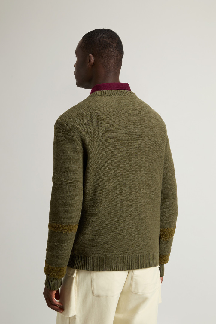 Wool-Blend Crewneck Sweater Green photo 3 | Woolrich