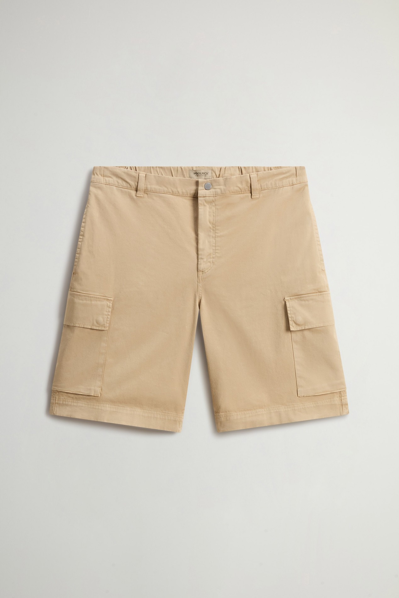 COTTON TWILL CARGO SHORT GD Beige photo 3 | Woolrich