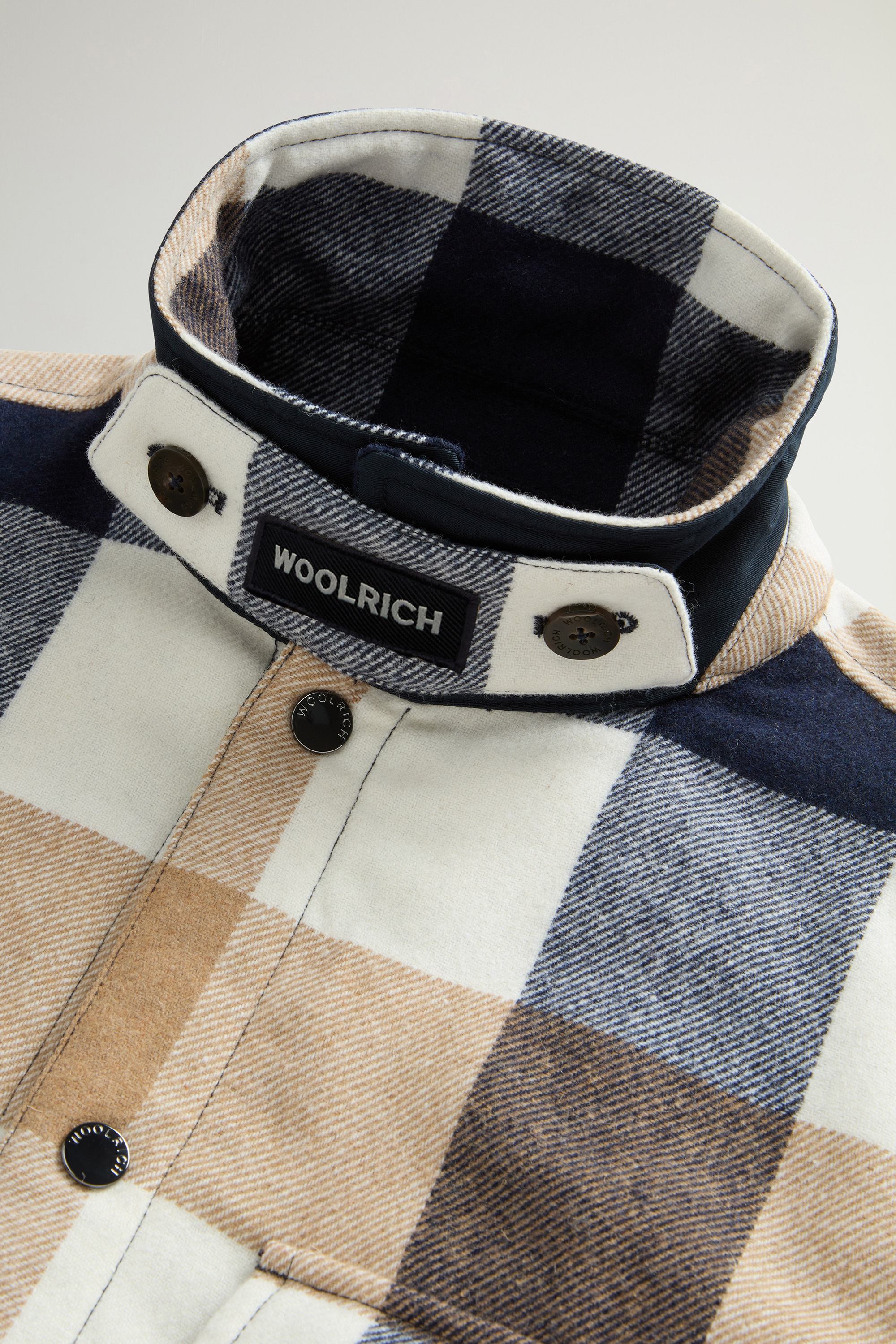Alaskan Check Overshirt in Recycled Italian Wool Blend Multicolor photo 6 | Woolrich