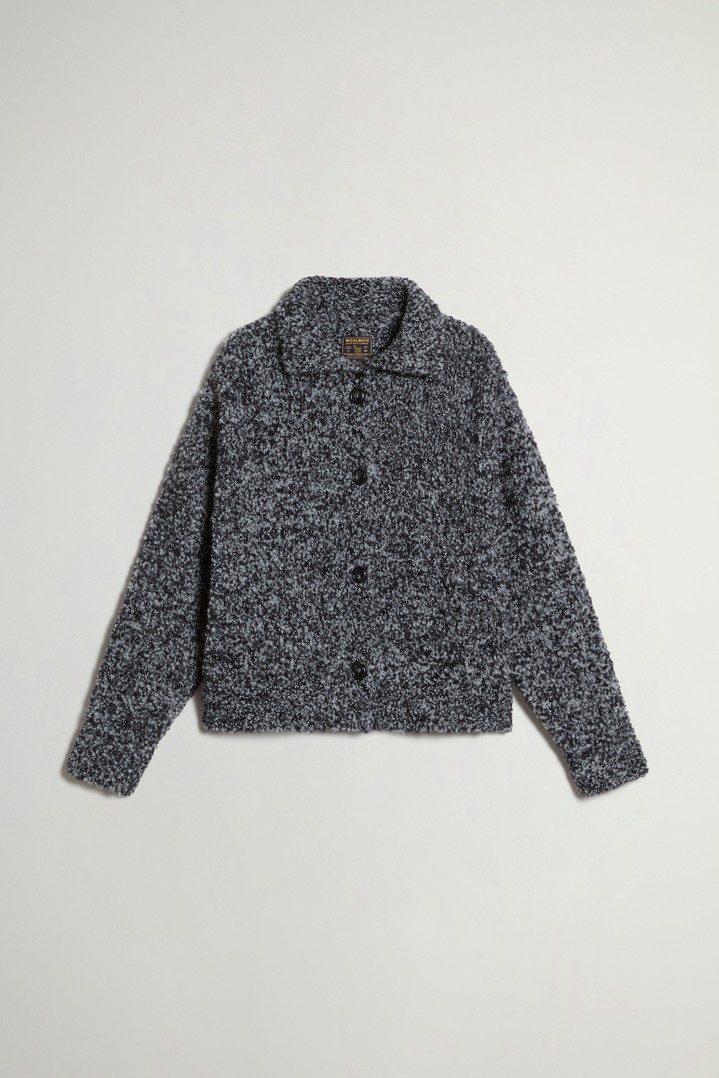 3GG BOUCLE CARDIGAN Black photo 1 | Woolrich