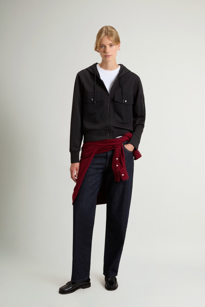INTERLOCK TRACK SWEATSHIRT Black photo 2 | Woolrich