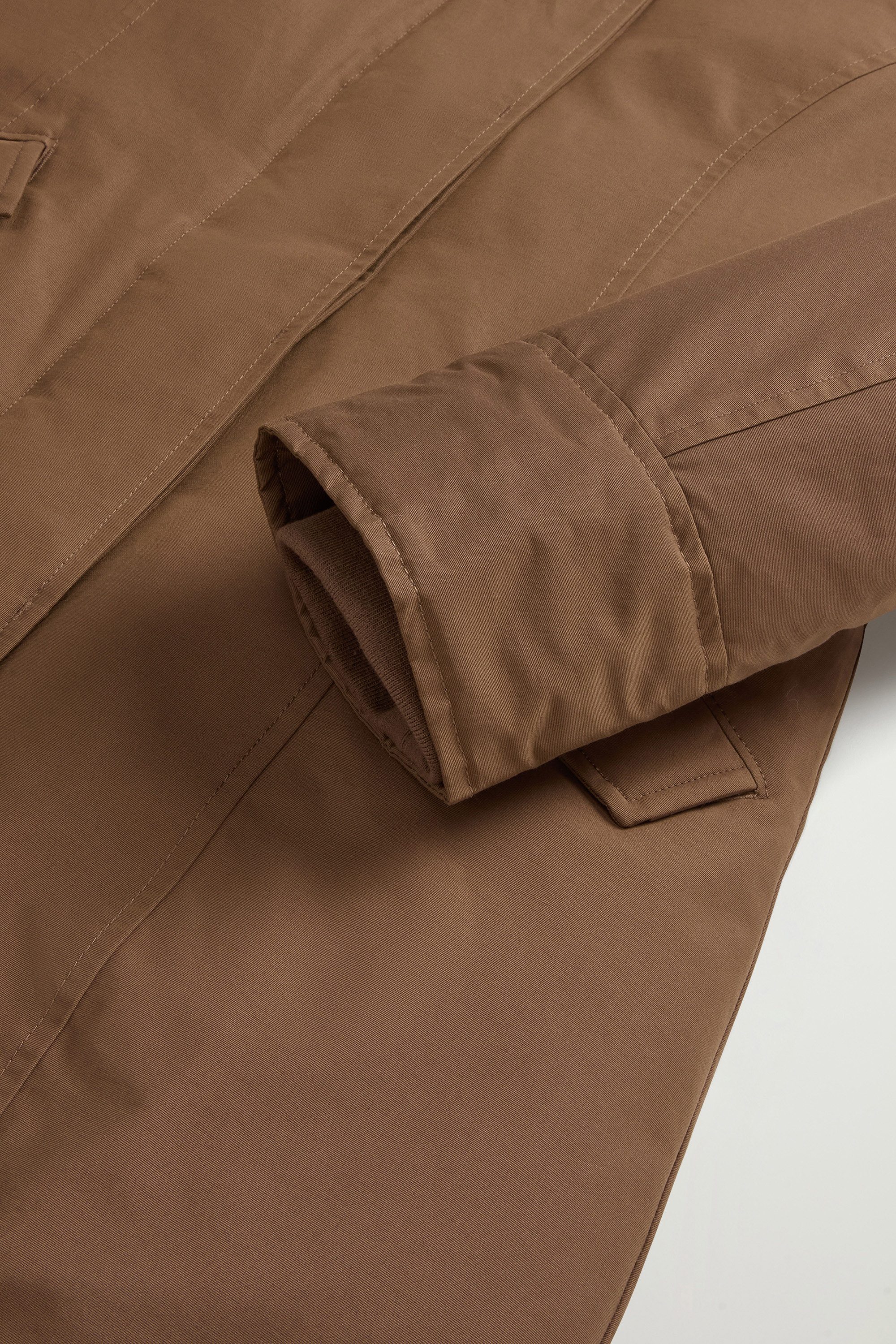 Arctic Parka in Ramar Cloth con pelliccia removibile Verde photo 7 | Woolrich