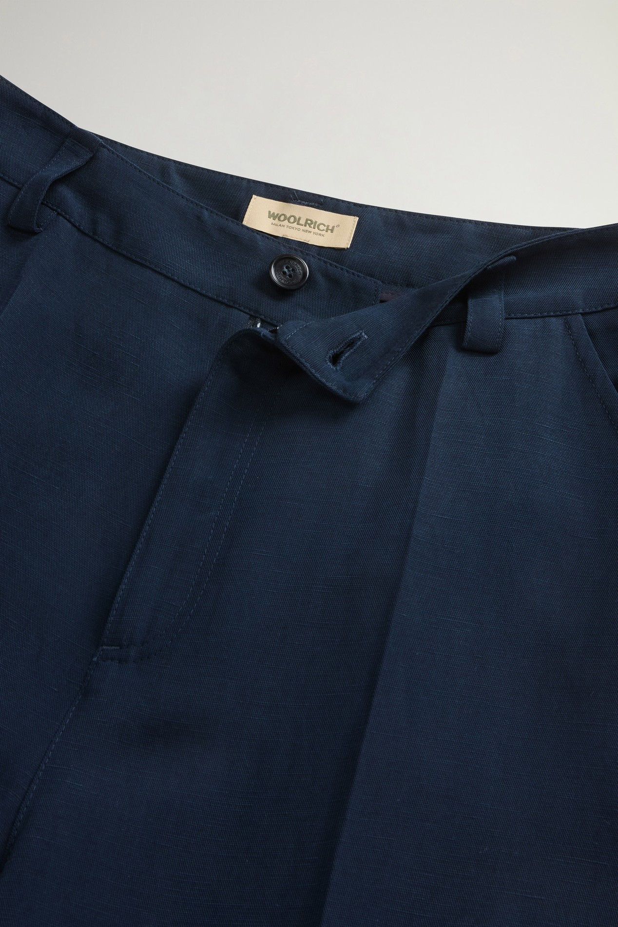 LYOCELL LINEN PANTS Blue photo 4 | Woolrich