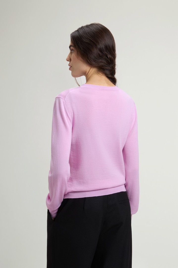 Sweater in Pure Merino Virgin Wool Pink photo 3 | Woolrich