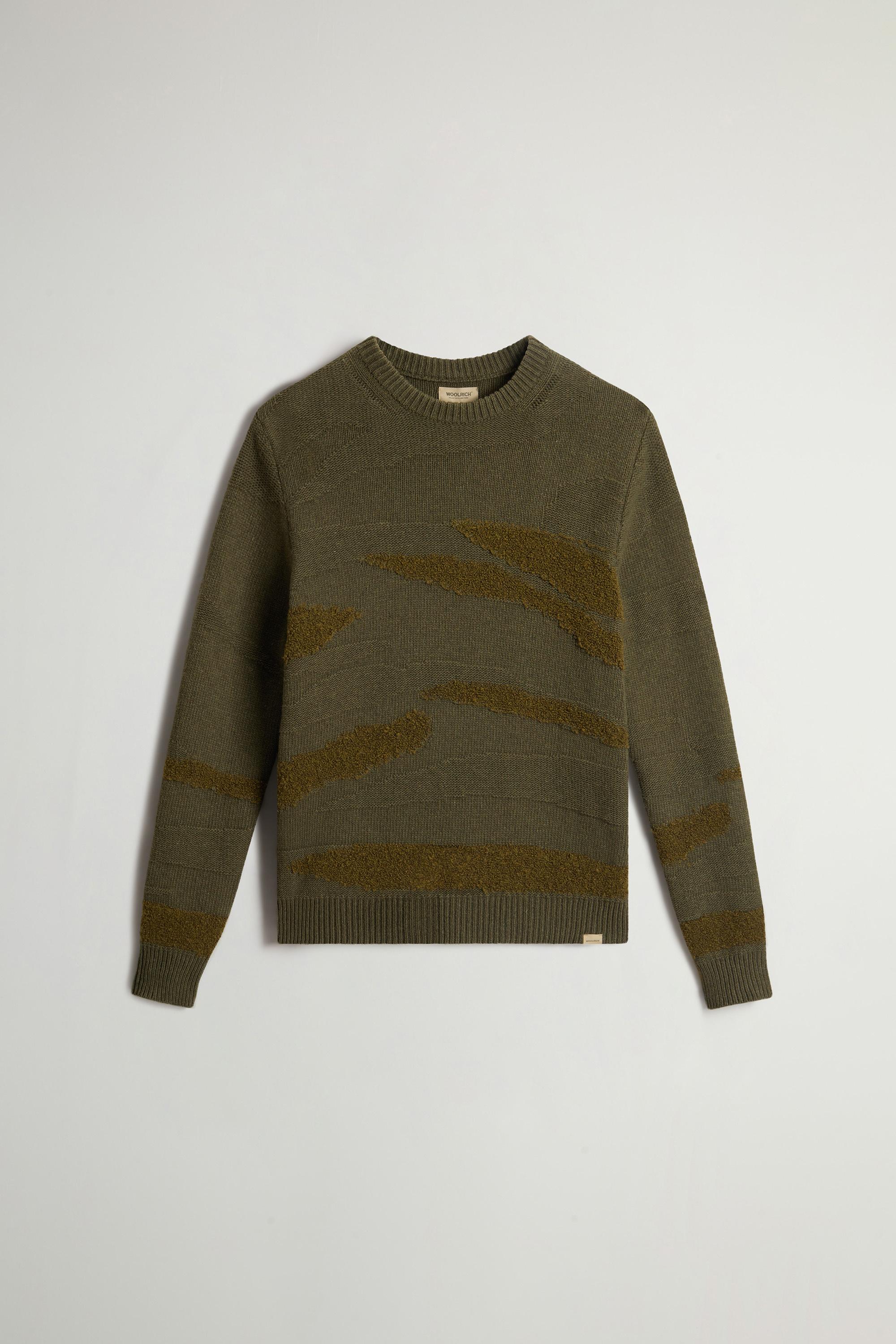 Wool-Blend Crewneck Sweater Green photo 5 | Woolrich