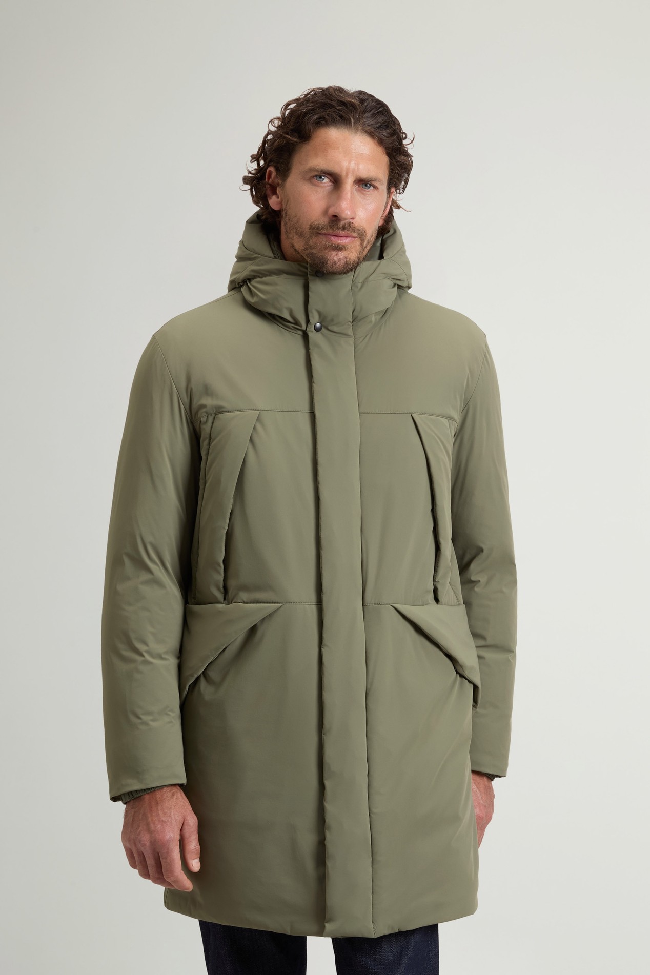 MATT STRETCH TETON PUFFER Green photo 1 | Woolrich