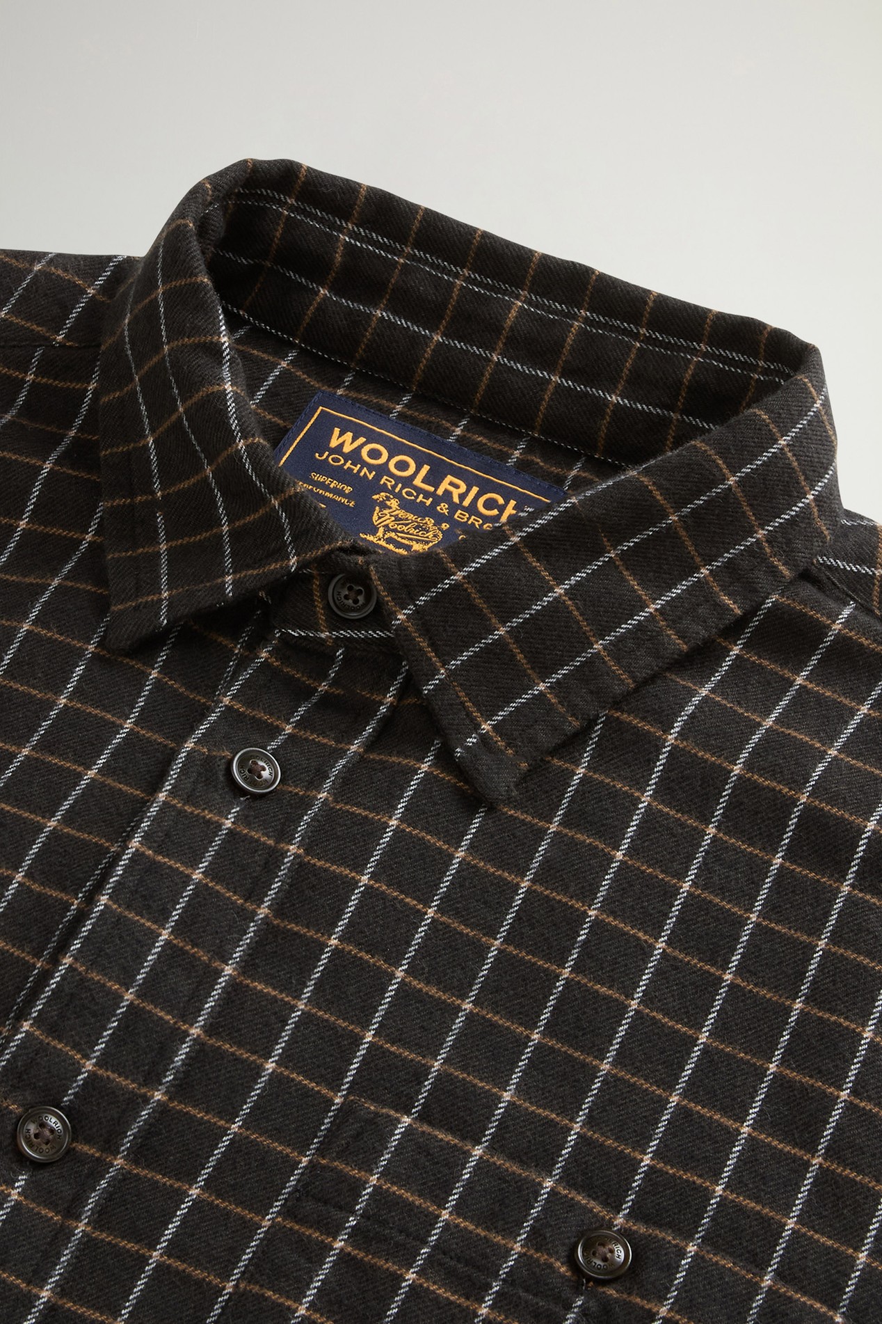 CHECK FLANNEL WARREN SHIRT Grau photo 6 | Woolrich