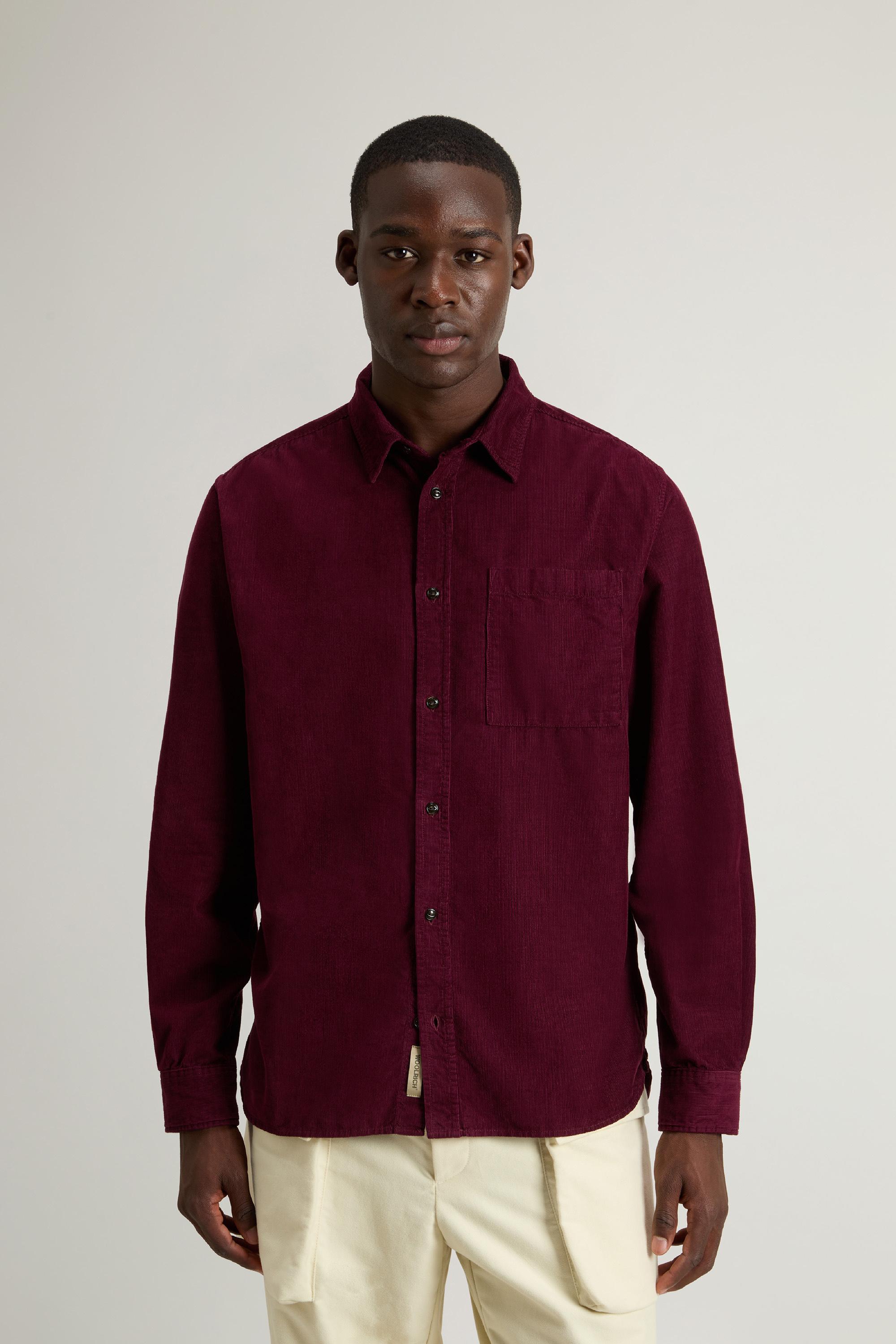 Corduroy Shirt Burgundy photo 1 | Woolrich
