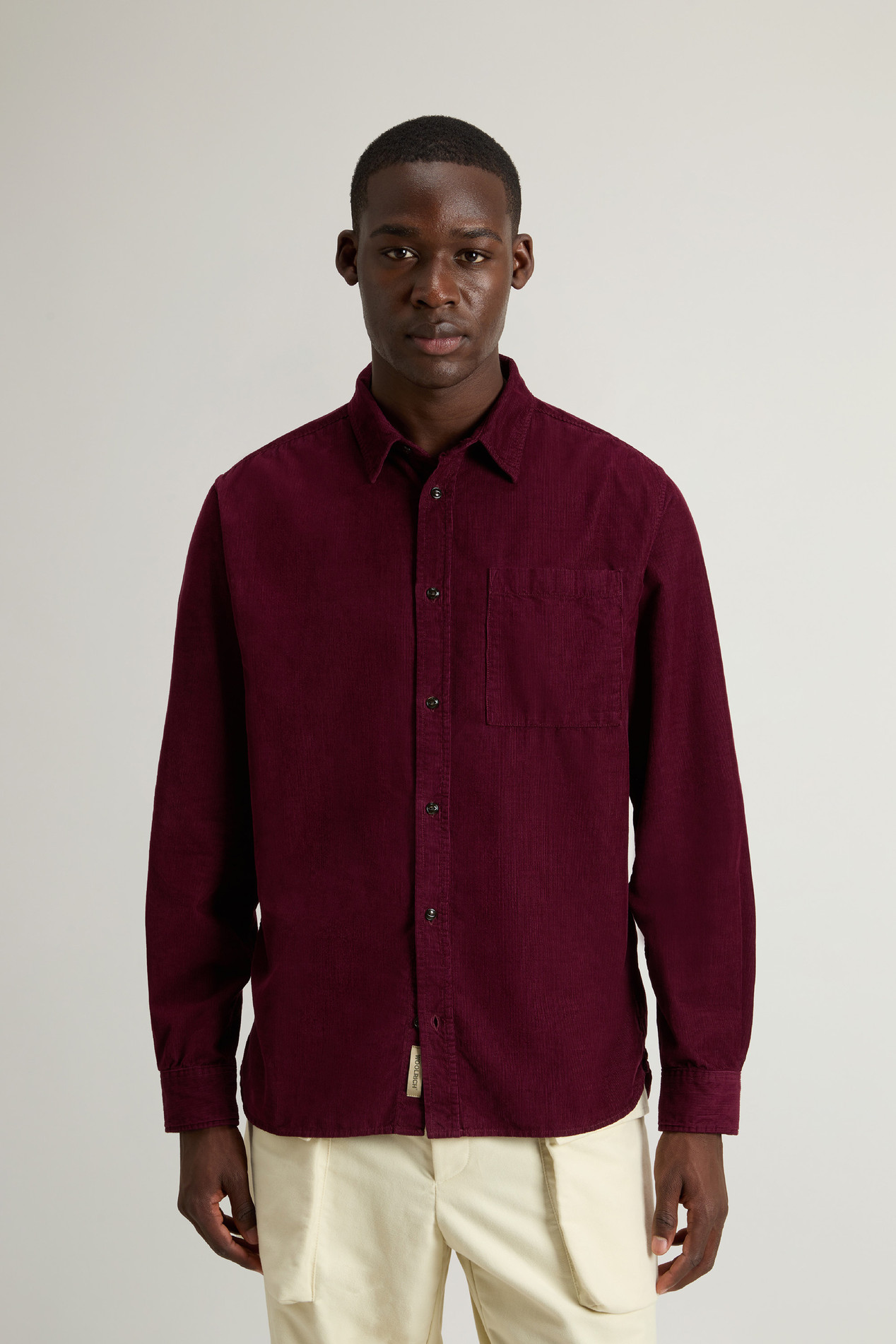 CORDUROY MACKEY SHIRT GD Burgundy photo 1 | Woolrich