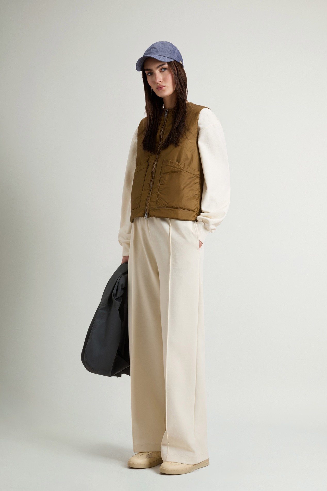 3-in-1 Parka in Light Stretch Fabric Green photo 4 | Woolrich