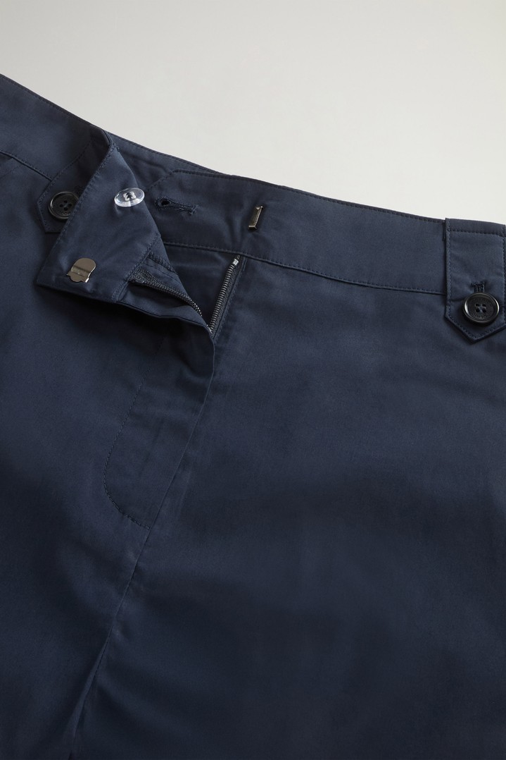 COTTON POPLIN SHORTS Blue photo 4 | Woolrich