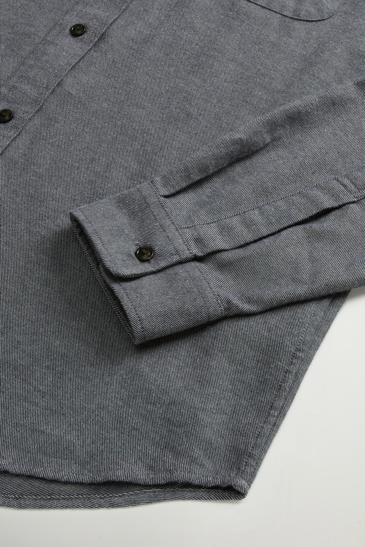 Shirt in Cotton-Blend Twill Blue photo 7 | Woolrich