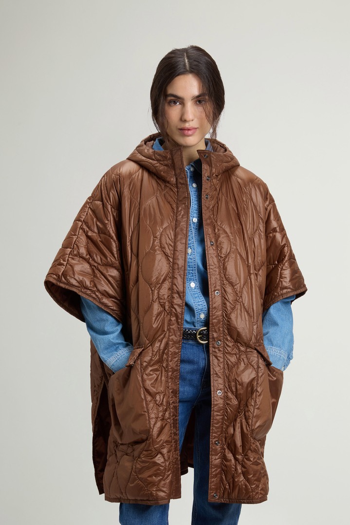 Quilted Cape in Urban Light Nylon Brown photo 1 | Woolrich