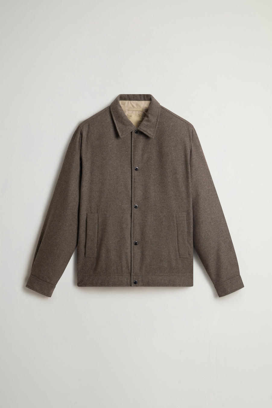 Keating Overshirt in Recycled Italian Wool Blend Brown photo 1 | Woolrich