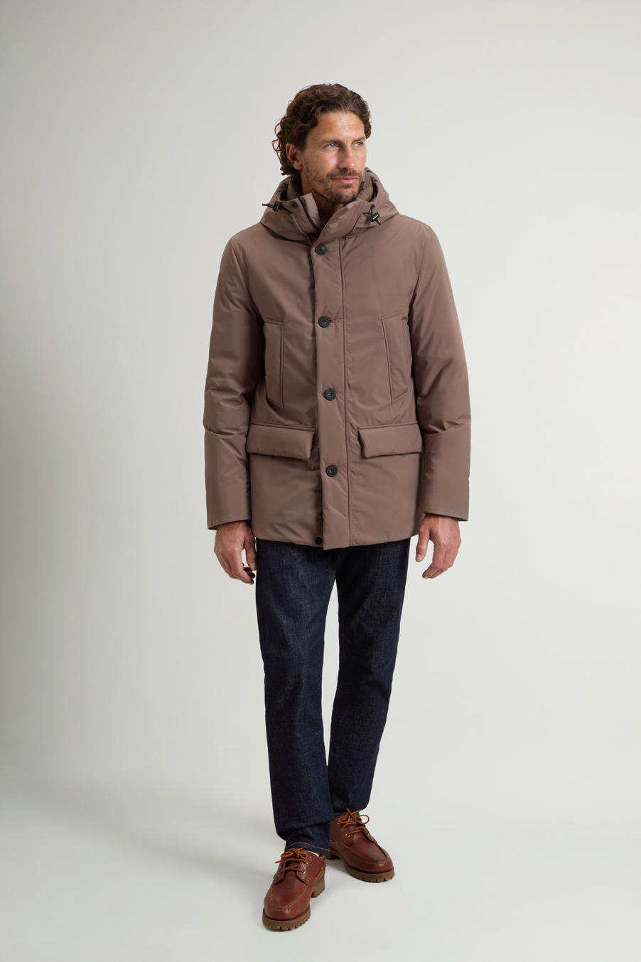 Cloud Arctic Parka with Hood Brown photo 1 | Woolrich
