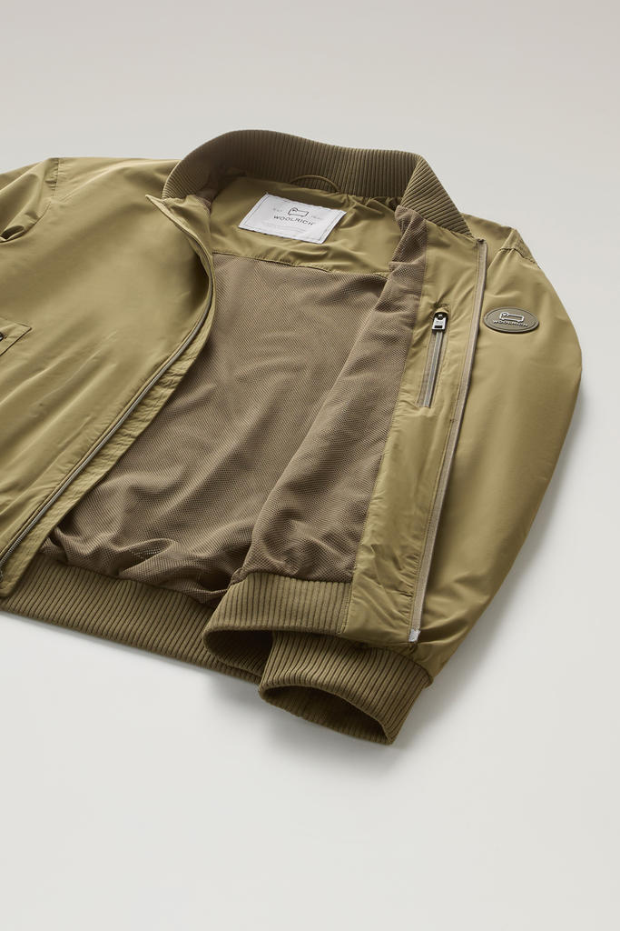 Stretch Matt Finish Nylon Bomber Jacket Green photo 5 | Woolrich