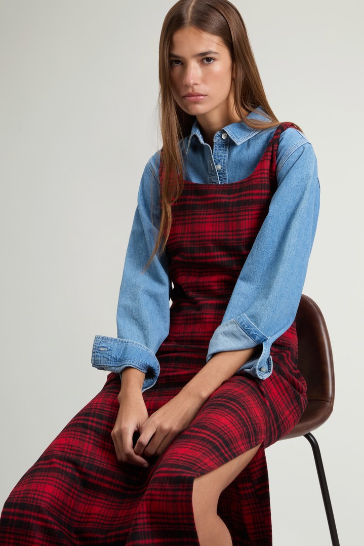 CHECK FLANNEL DRESS Red photo 4 | Woolrich