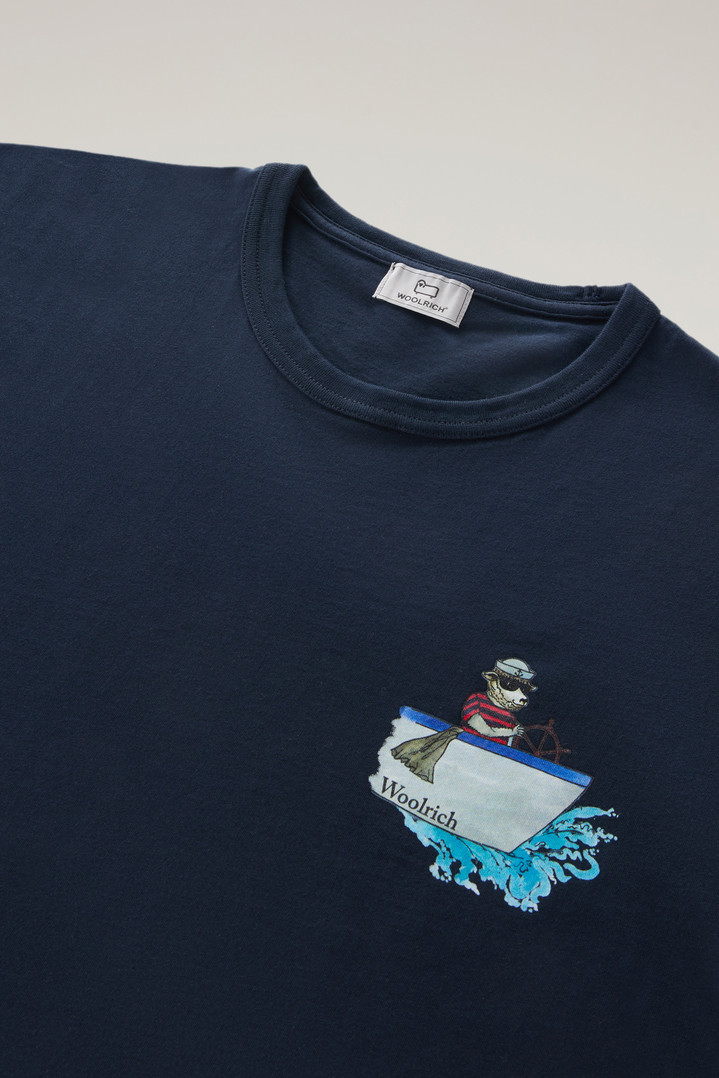 ANIMATED SHEEP T-SHIRT Blue photo 2 | Woolrich