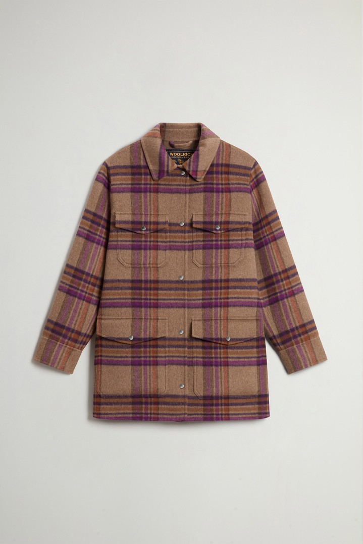 Coat in Double-Face Wool Blend Brown photo 5 | Woolrich