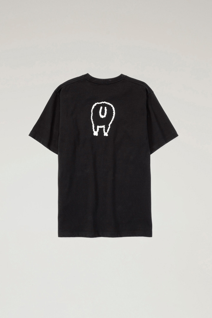 Sheep T-shirt in Pure Cotton Black photo 2 | Woolrich