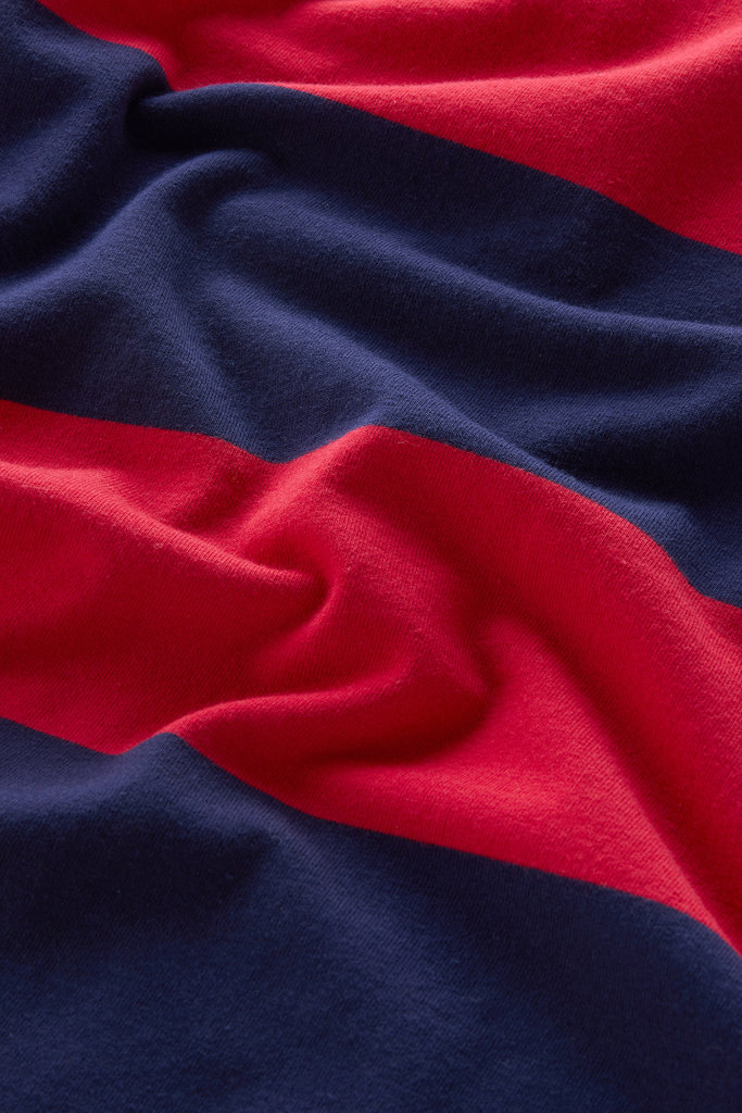 Striped T-Shirt in Stretch Cotton Jersey Red photo 3 | Woolrich