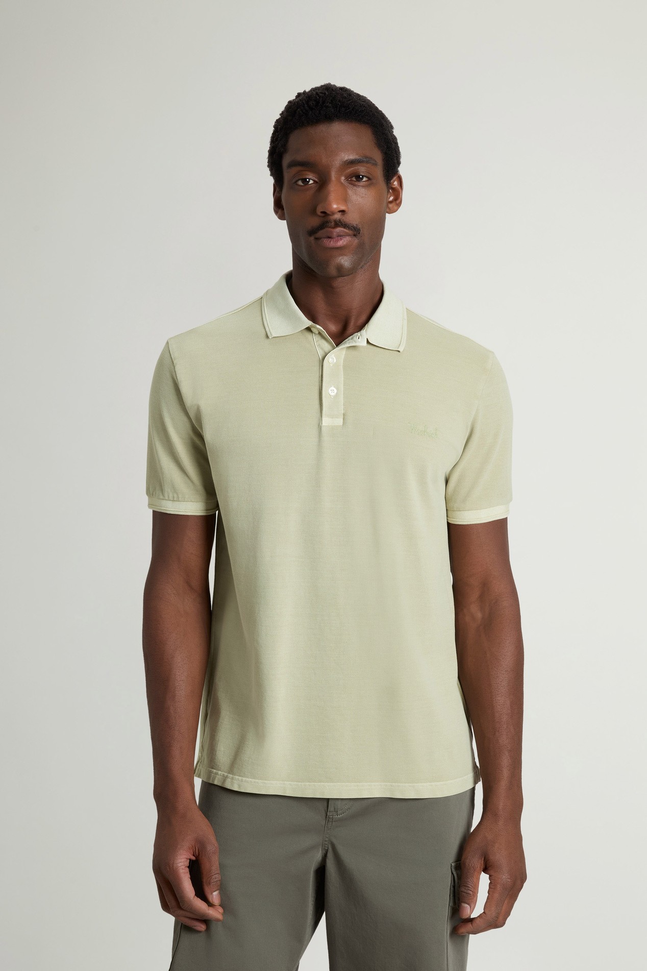 Mackinack Polo teint en pièce en sergé de coton stretch Beige photo 1 | Woolrich