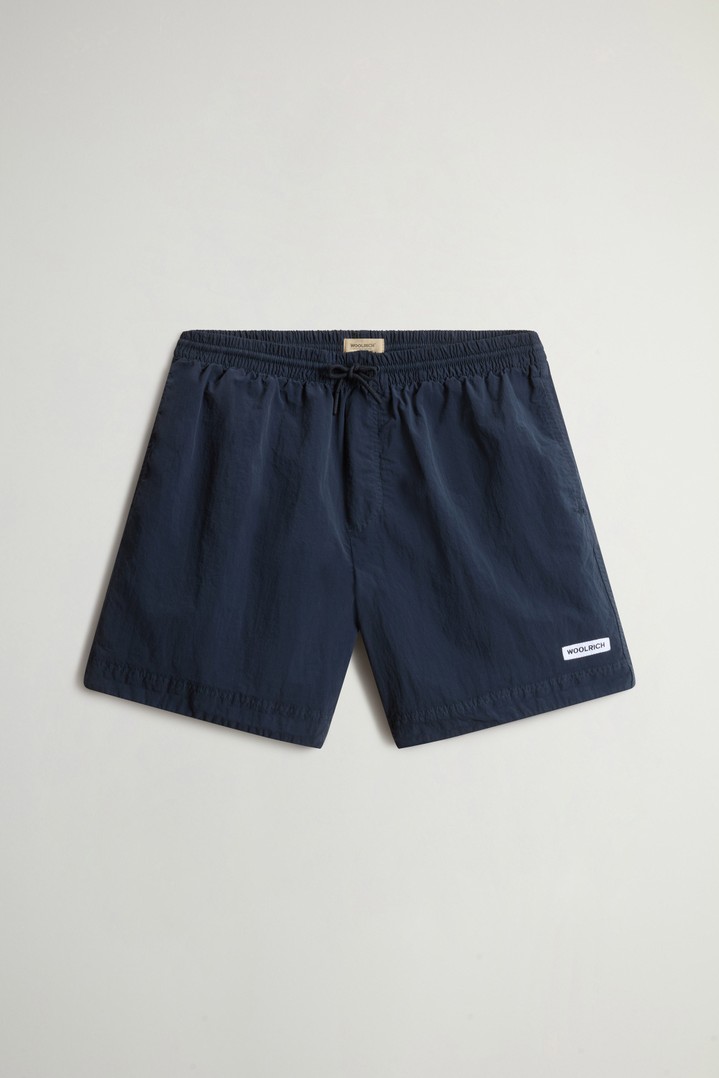 SOLID SWIM SHORTS Blue photo 4 | Woolrich