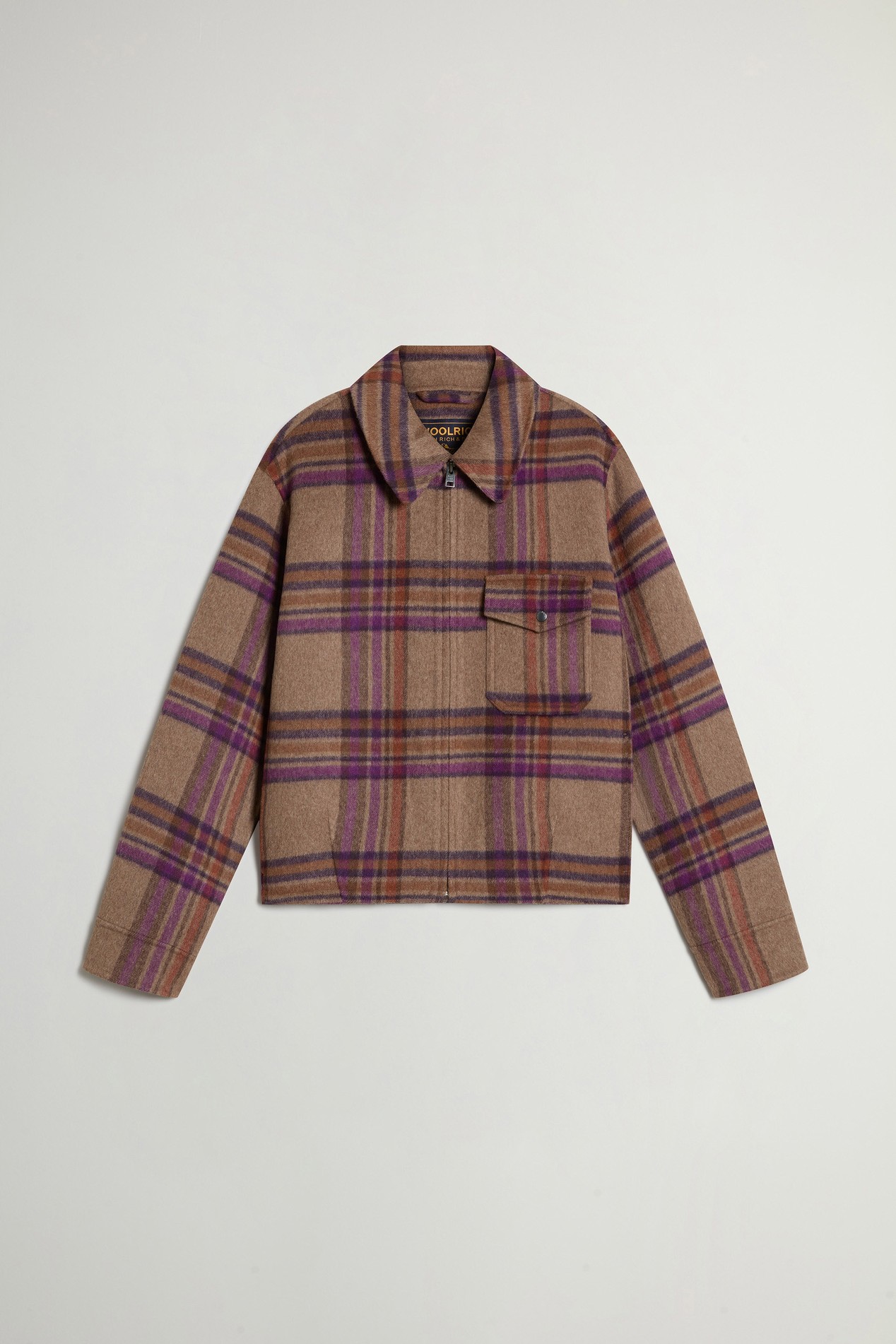 Jacket in Double-Face Wool Blend Brown photo 1 | Woolrich