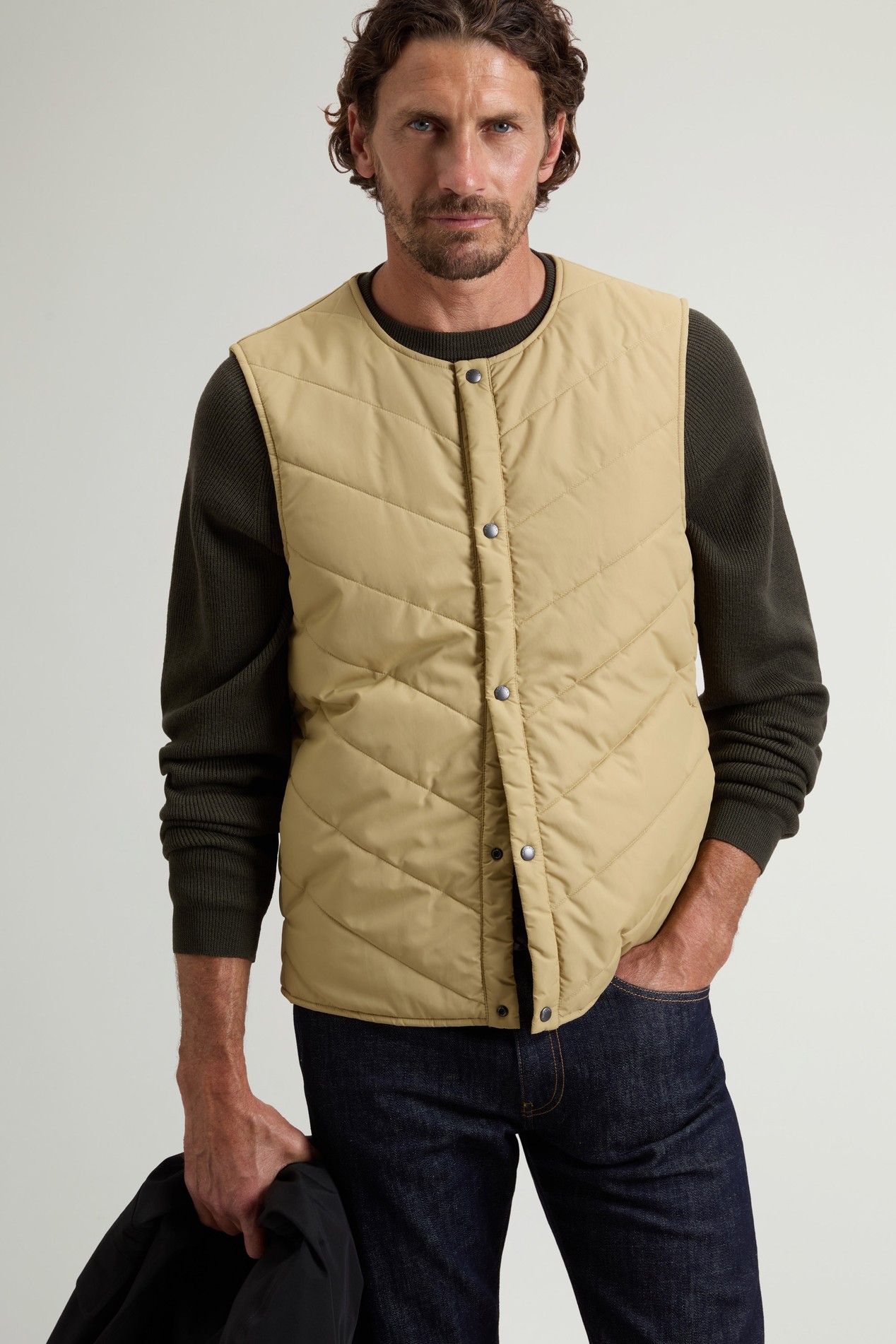 3L RAMAR OFFICER COAT 3IN2 Black photo 4 | Woolrich