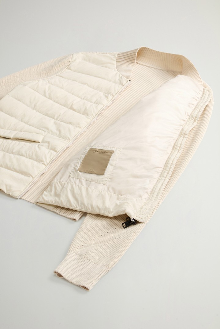 Hybrid Bomber Jacket in Nylon White photo 8 | Woolrich