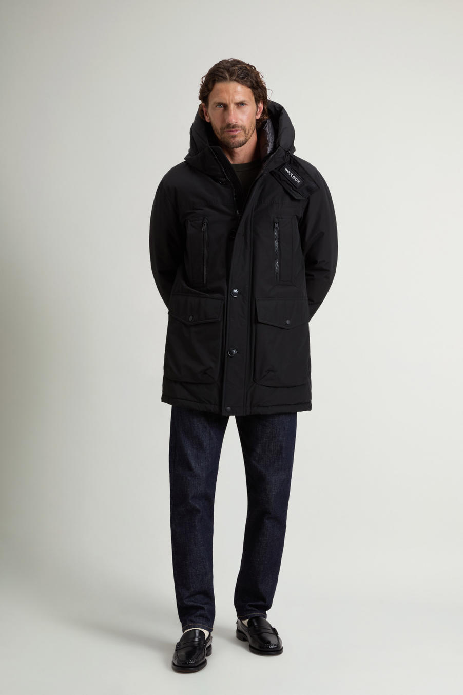 Arctic Parka Evolution in Ramar Cloth Black photo 1 | Woolrich