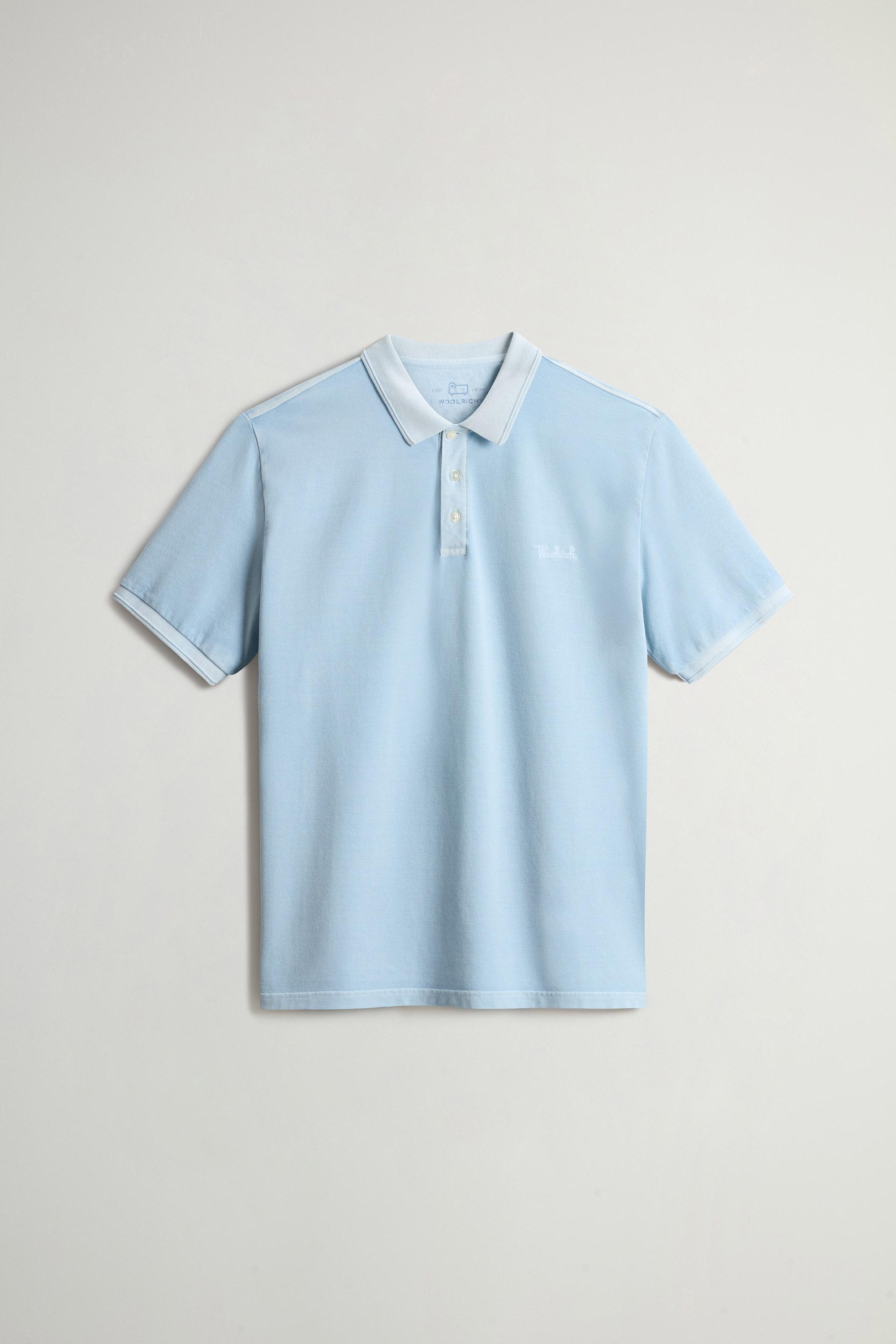 Mackinack Polo teint en pièce en sergé de coton stretch Bleu photo 5 | Woolrich