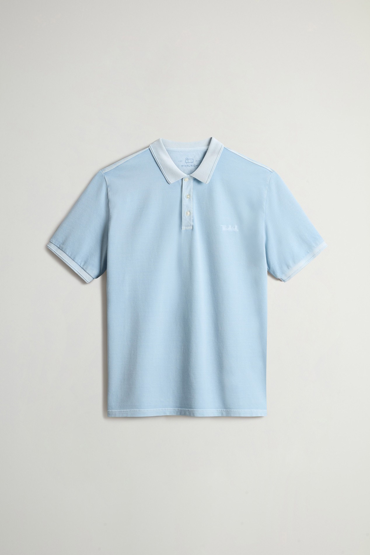 Mackinack Polo teint en pièce en sergé de coton stretch Bleu photo 5 | Woolrich
