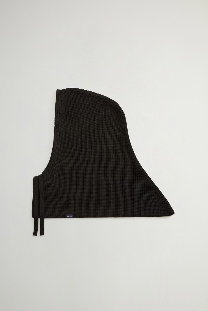 Balaclava in Pure Merino Virgin Wool Black photo 1 | Woolrich