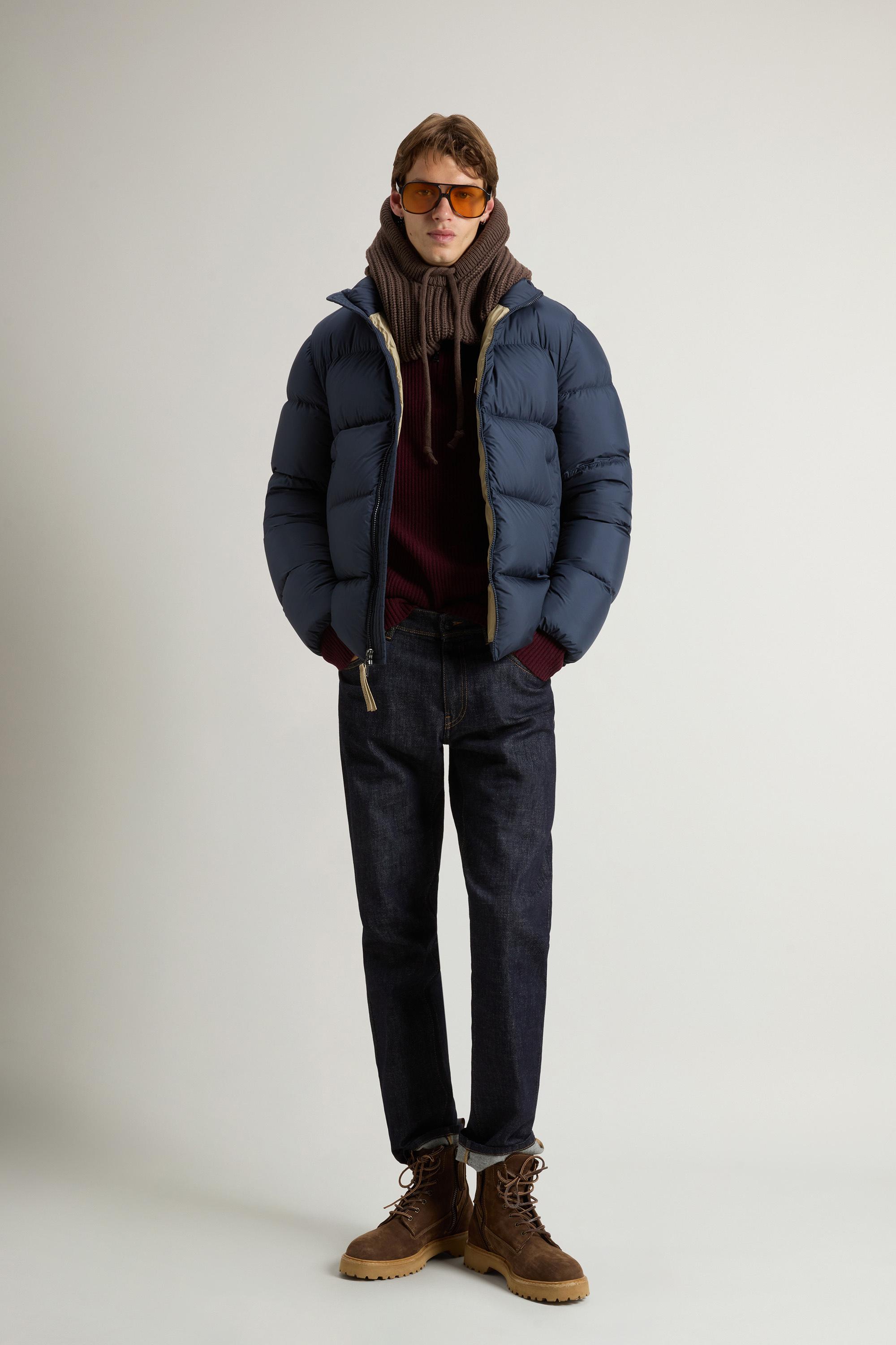 Cloud Down Jacket in Microfiber Blue photo 1 | Woolrich