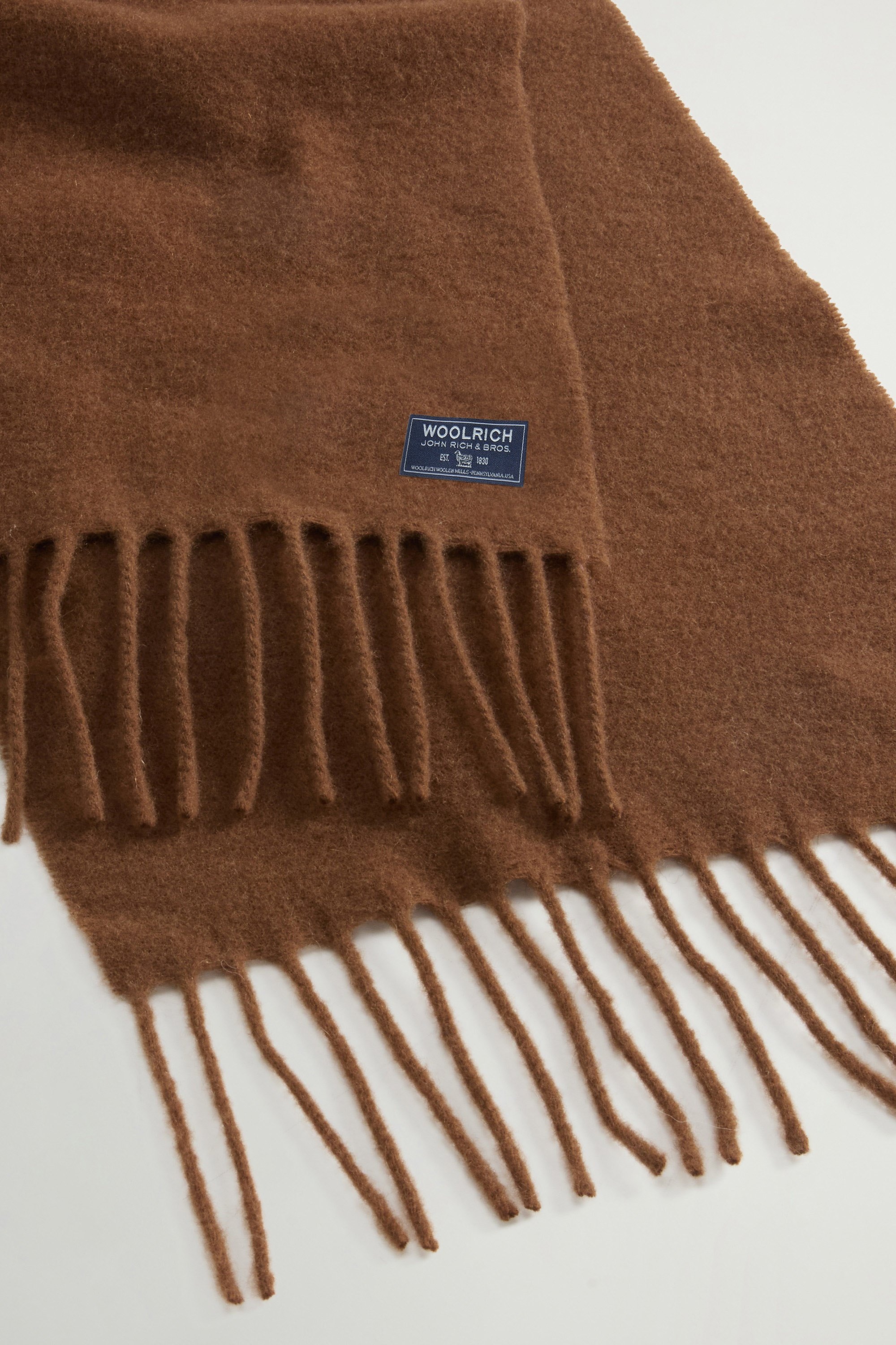 Pure Virgin Wool Scarf Brown photo 4 | Woolrich