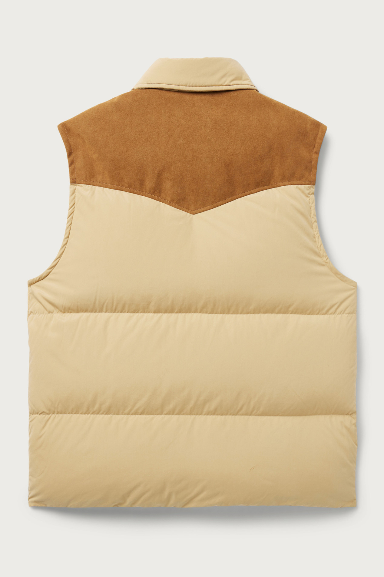 Padded Vest with Alcantara Yoke - One Of These Days / Woolrich White photo 2 | Woolrich