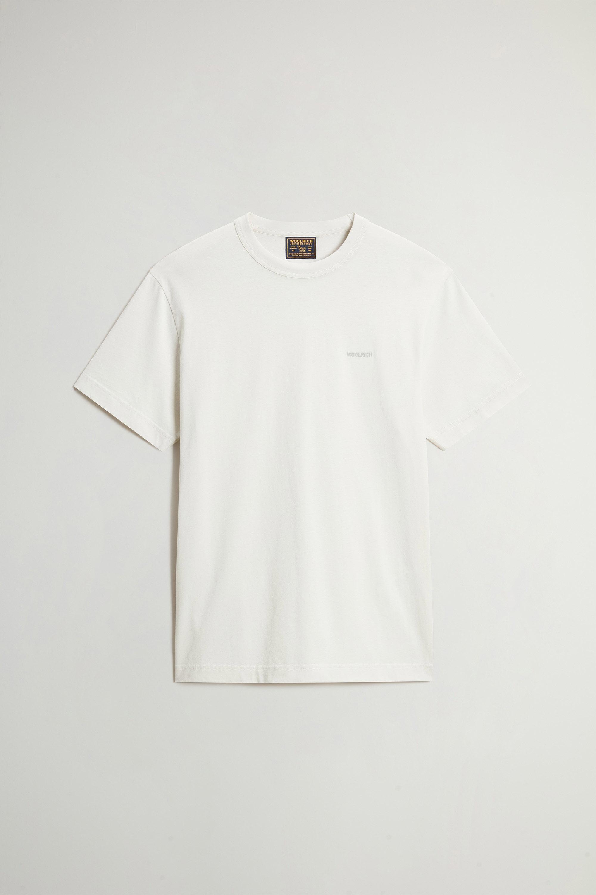 T-shirt en pur coton bio Blanc photo 5 | Woolrich