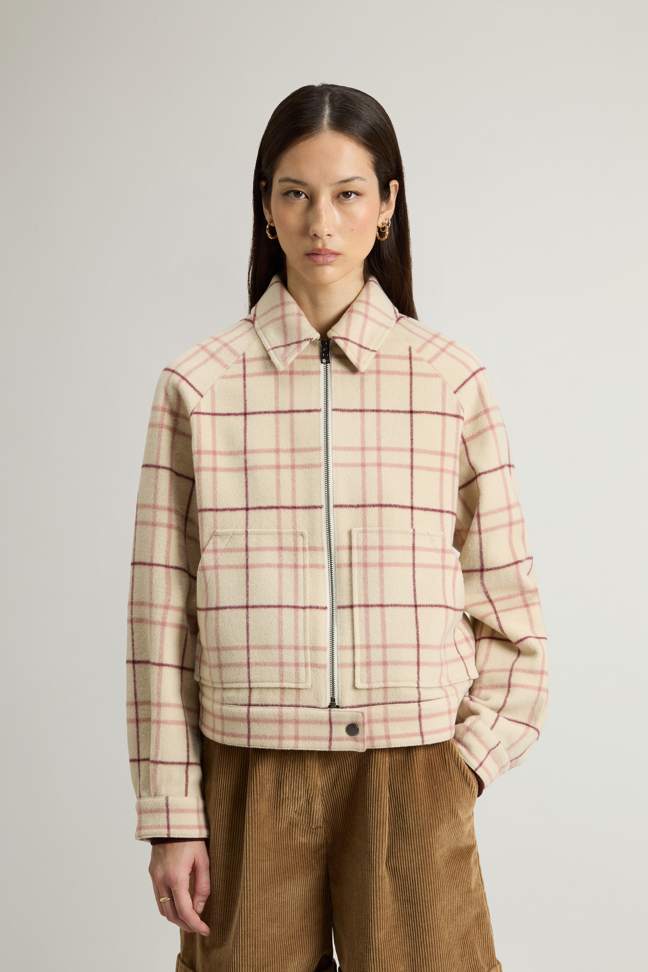 Wool-Blend Overshirt with Checked Pattern Multicolor photo 1 | Woolrich