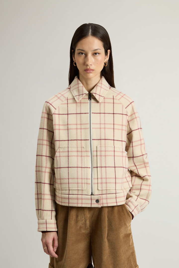 Wool-Blend Overshirt with Checked Pattern Multicolor photo 1 | Woolrich