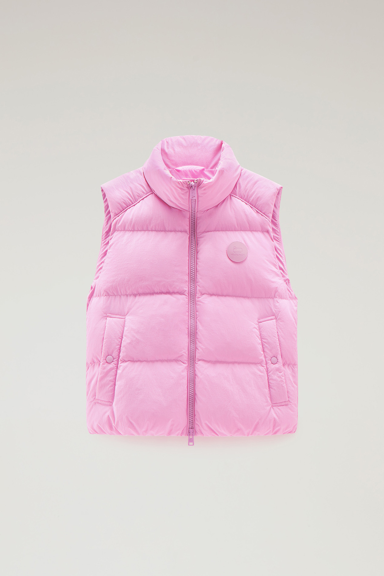 Quilted Vest in Eco Taslan Nylon Pink photo 1 | Woolrich