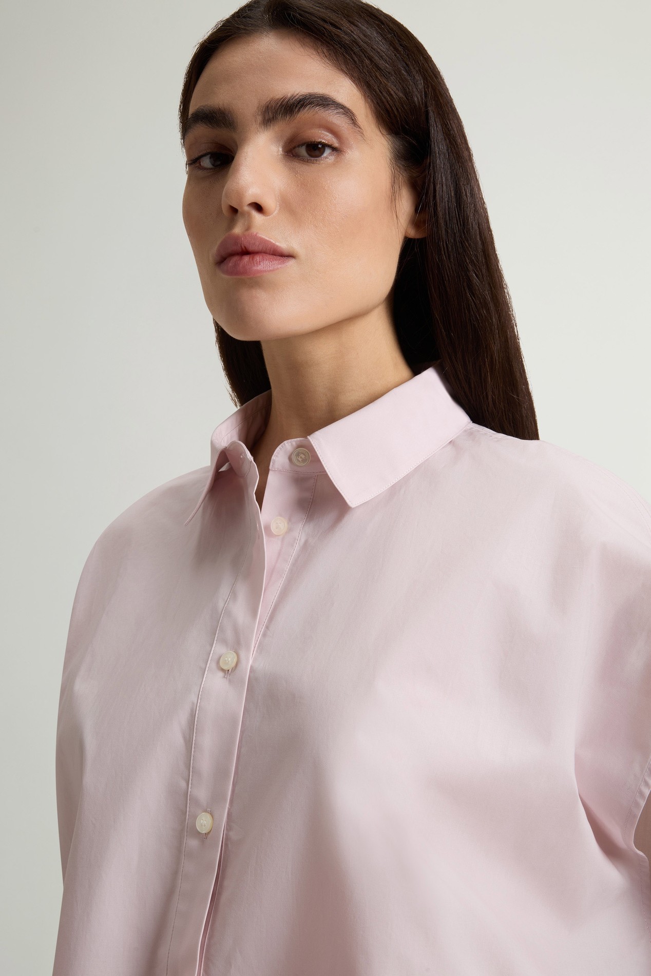 Pure Cotton Poplin Blouse Pink photo 4 | Woolrich