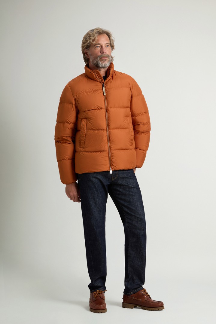 Cloud Down Jacket in Microfiber Brown photo 2 | Woolrich